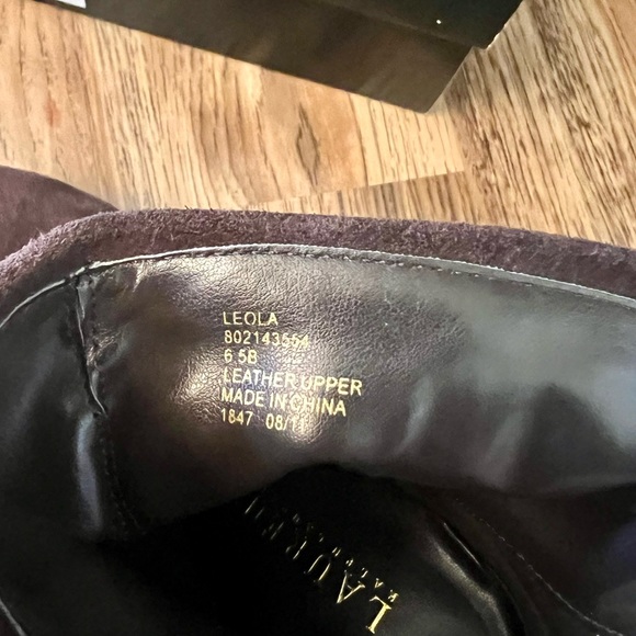 Lauren Ralph Lauren Leola dark brown suede - size 6.5 - Picture 4 of 10